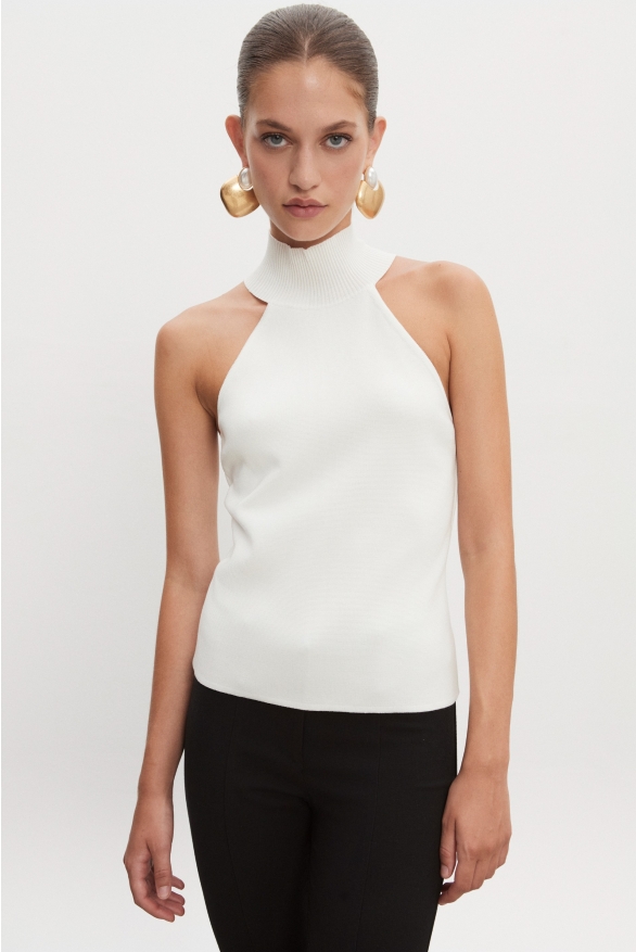 Product Image: HEAVEN KNITTED TOP OFF WHITE