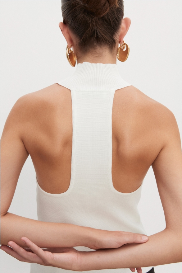 Product Image: HEAVEN KNITTED TOP OFF WHITE