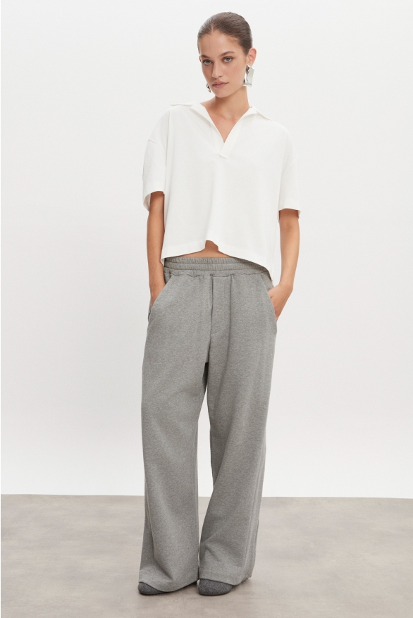 Product Image: JAZZ POLO BLOUSE WOMEN/MEN WHITE