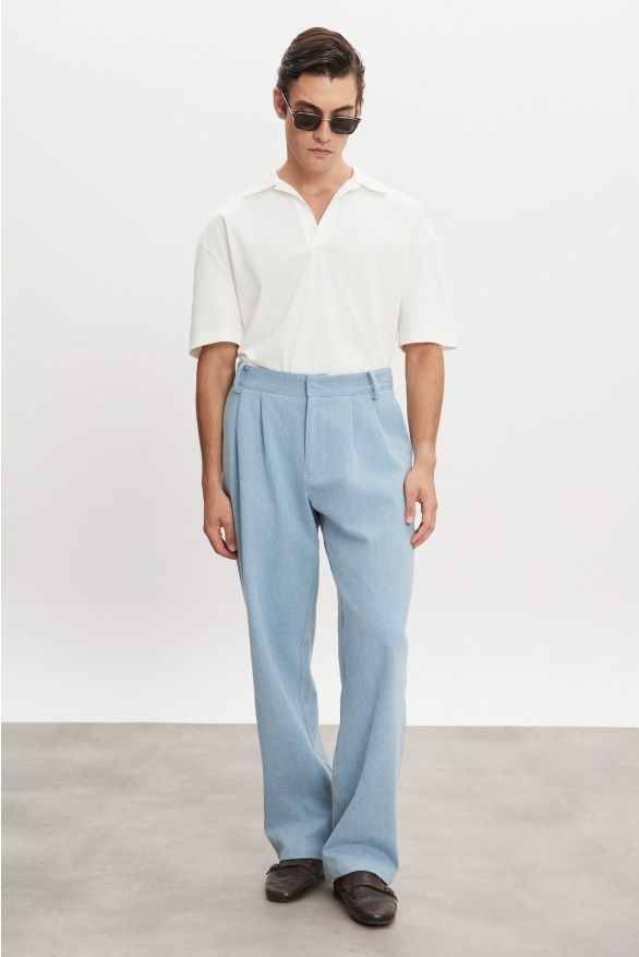 Product Image: AMERICA DENIM TROUSERS LIGHT BLUE