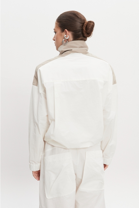 Product Image: PAOLO WIND ANORAK WOMEN WHITE/GREIGE