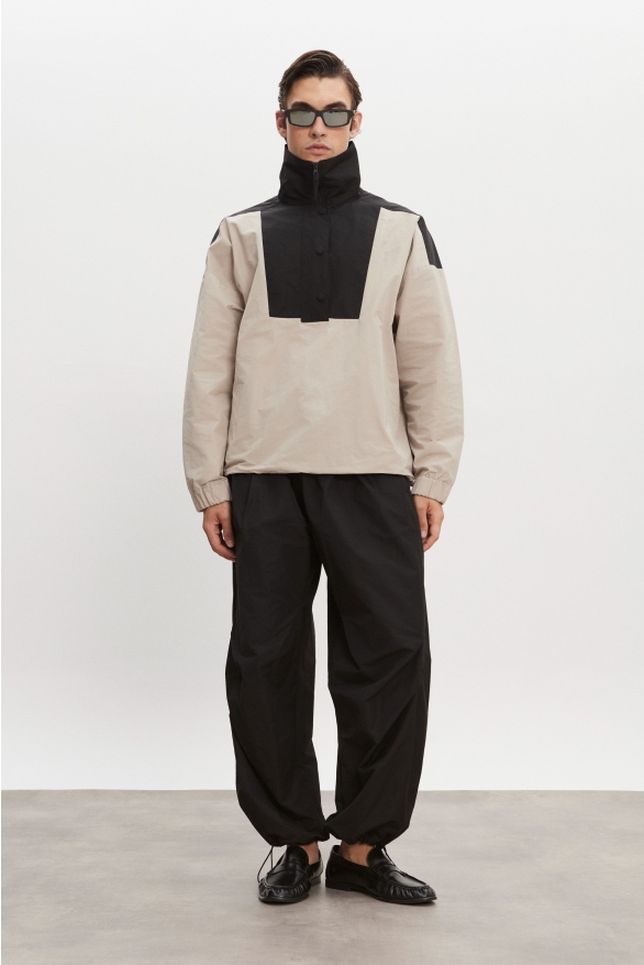 Product Image: PAOLO WIND ANORAK MEN GREIGE/BLACK