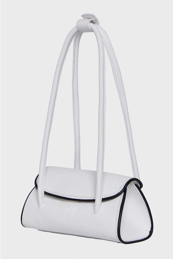 Product Image: CRUELLA LEATHER BAG WHITE/BLACK