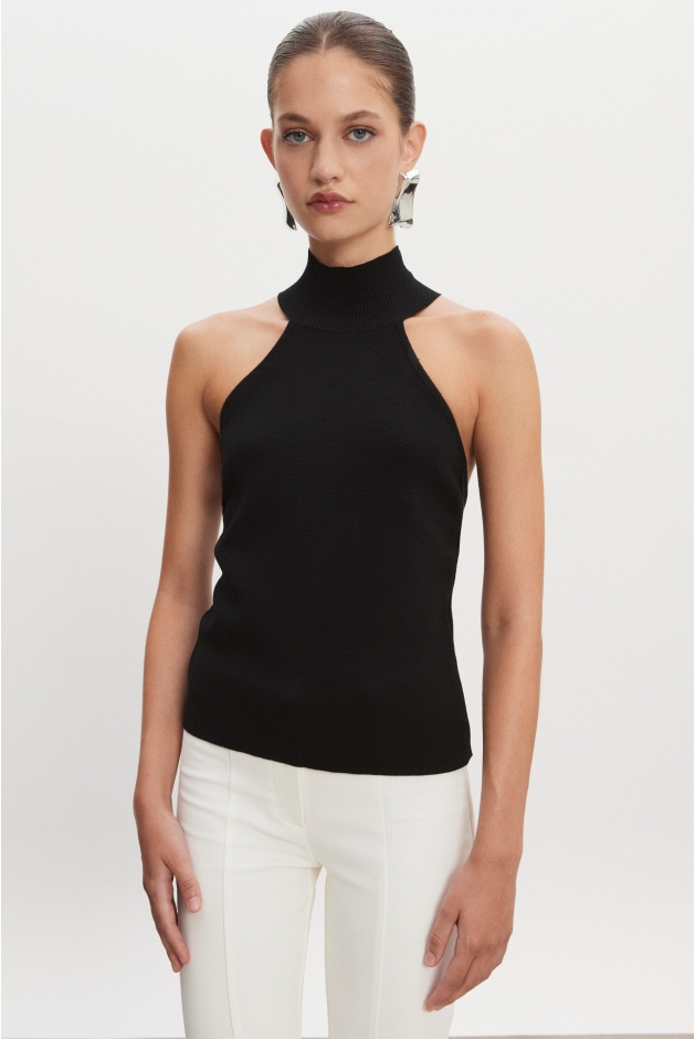 Product Image: HEAVEN KNITTED TOP BLACK