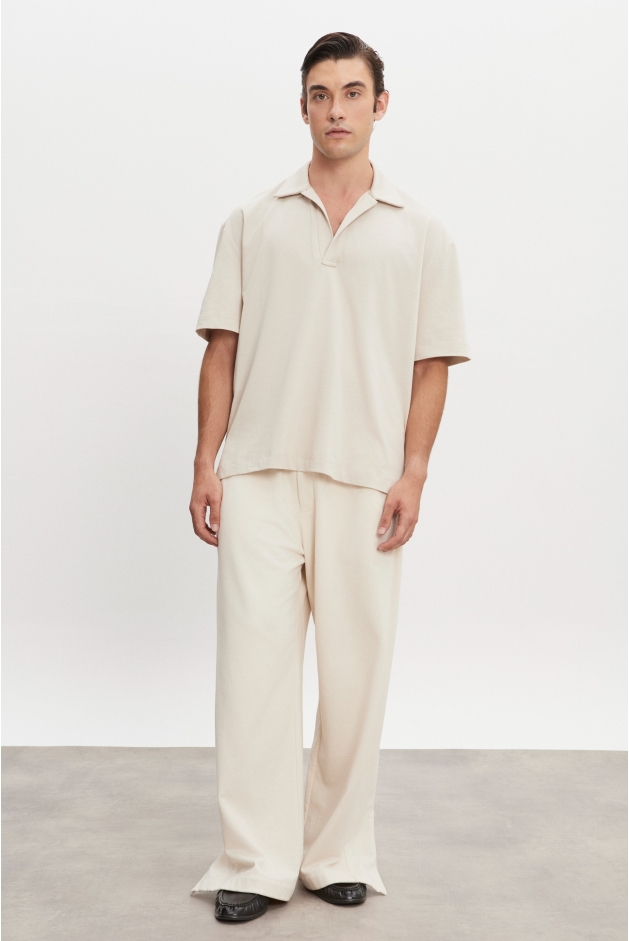 Product Image: JAZZ POLO BLOUSE BEIGE WOMEN/MEN