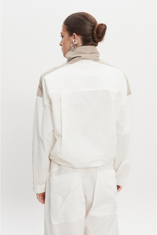 Product Image: PAOLO WIND ANORAK WOMEN WHITE/GREIGE