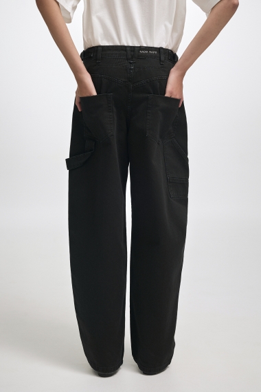 Product Image: JEANIE DENIM TROUSERS BLACK