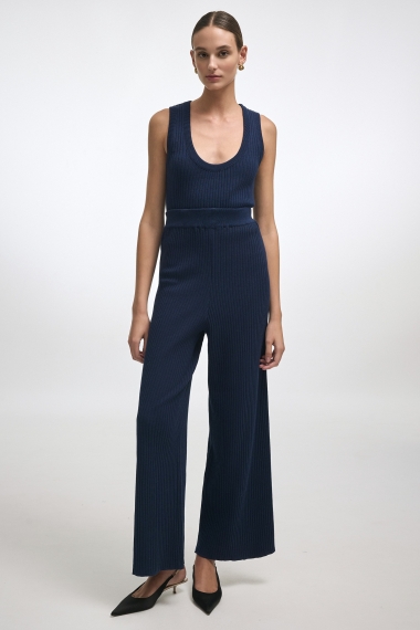 Product Image: ROXANNE KNIT TROUSERS BLUE