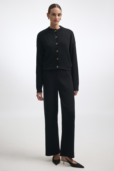 Product Image: ROXANNE KNIT TROUSERS BLACK