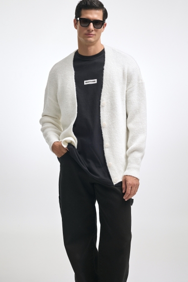 Product Image: DONNA KNITTED CARDIGAN WHITE