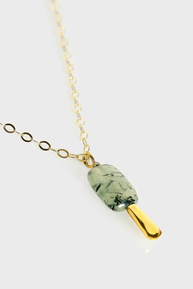 Product Image: PISTACHIO STICK GOLD NECKLACE