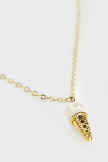 Product Image: PEARL CONE GOLD NECKLACE