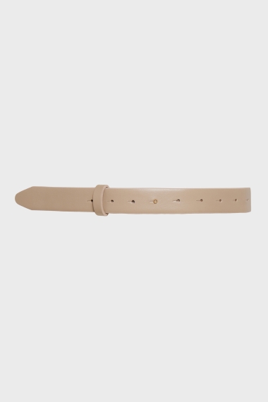 Product Image: THEA LEATHER BELT GREIGE