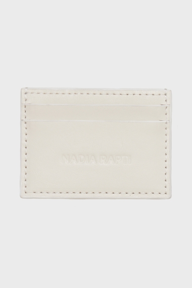 Product Image: SIENA LEATHER CARD HOLDER OFF WHITE