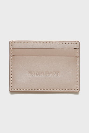Product Image: SIENA LEATHER CARD HOLDER GREIGE