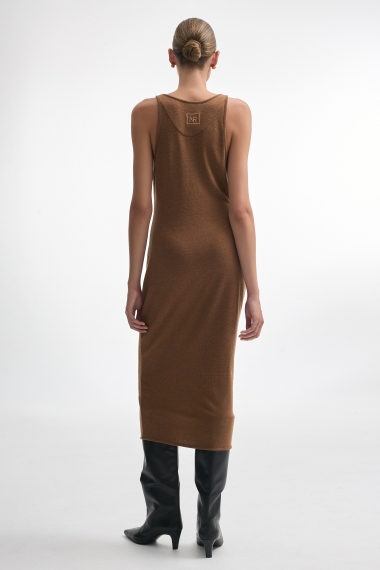 Product Image: WHITNEY SLEEVELESS DRESS BROWN