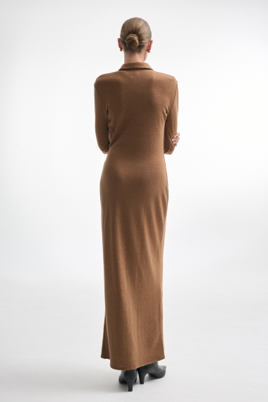 Product Image: WHITNEY LONG SLEEVE DRESS BROWN