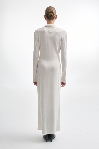 Product Image: WHITNEY LONG SLEEVE DRESS ECRU