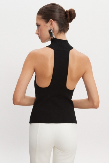 Product Image: HEAVEN KNITTED TOP BLACK