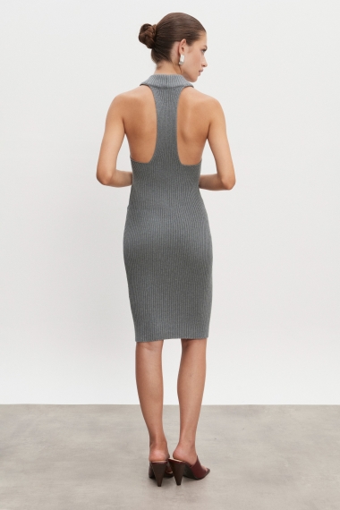 Product Image: EVA KNITTED MIDI DRESS GREY