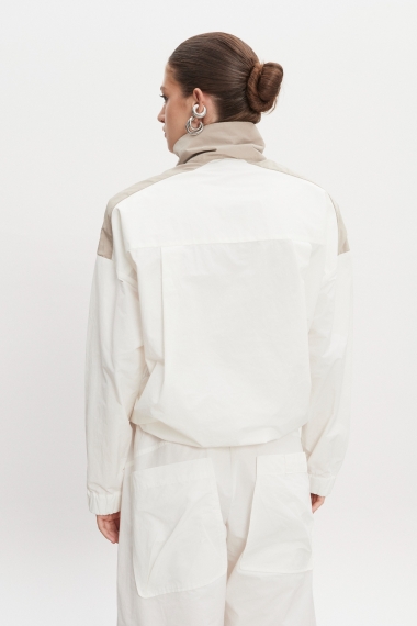 Product Image: PAOLO WIND ANORAK WOMEN WHITE/GREIGE