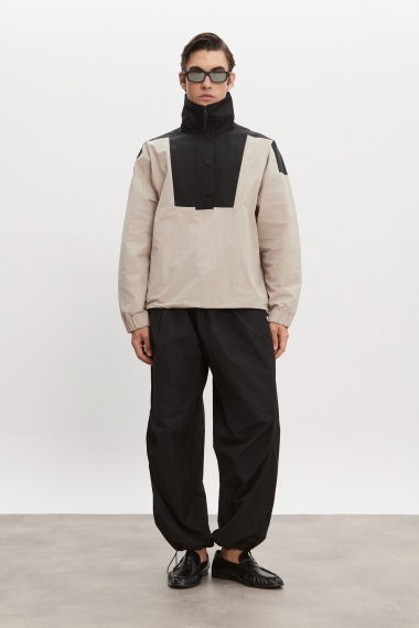 Product Image: PAOLO WIND ANORAK MEN GREIGE/BLACK