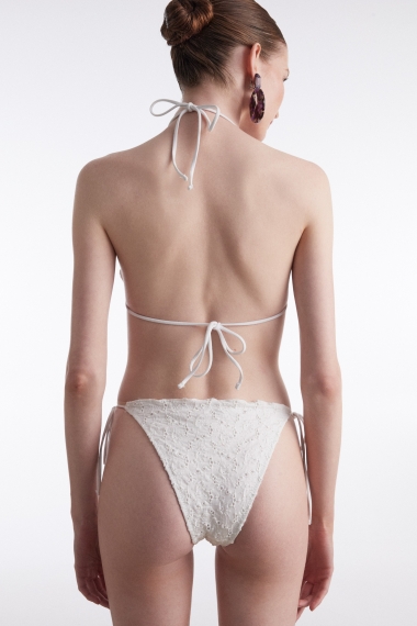 Product Image: BLACK PEARL TRIANGLE BIKINI WHITE