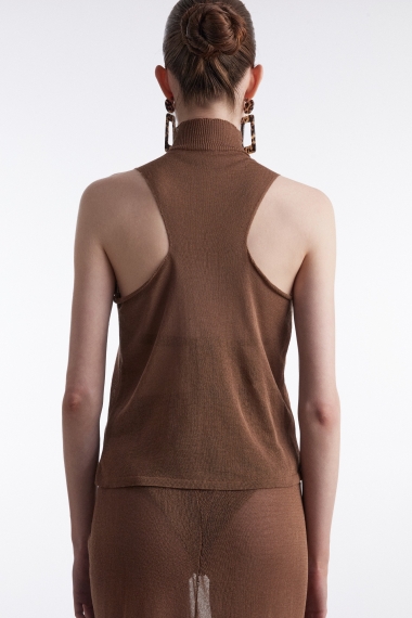 Product Image: NO.26 KNITTED TOP BROWN