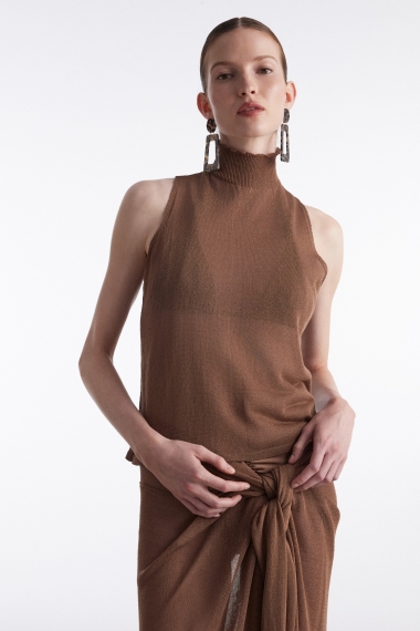 Product Image: NO.26 KNITTED TOP BROWN