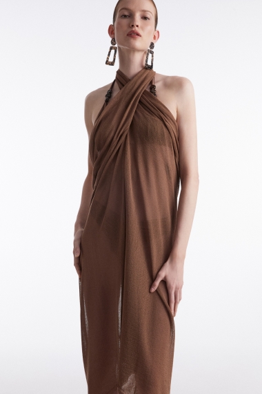 Product Image: NO.26 KNITTED SARONG BROWN