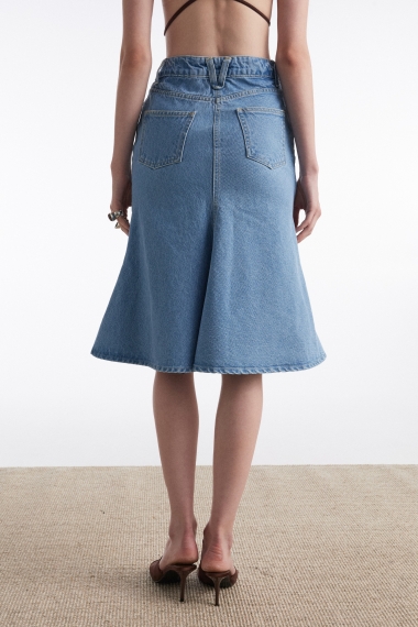 Product Image: SILIA DENIM SKIRT BLUE