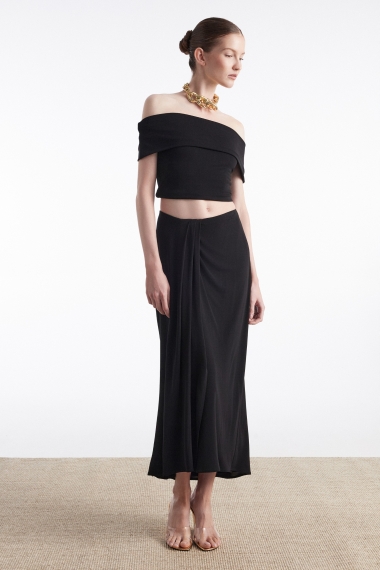 Product Image: ARIA MIDI SKIRT BLACK