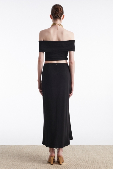Product Image: ARIA MIDI SKIRT BLACK