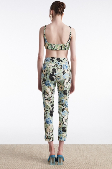 Product Image: ALICE TROUSERS FLORAL BLUE