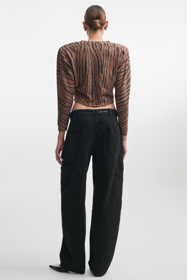 Product Image: ZIBRA BLOUSE BROWN