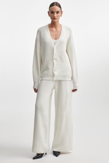 Product Image: DONNA KNITTED CARDIGAN WHITE