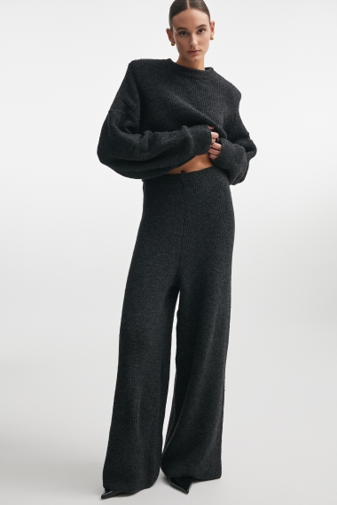 Product Image: DONNA KNITTED TROUSERS ANTHRACITE