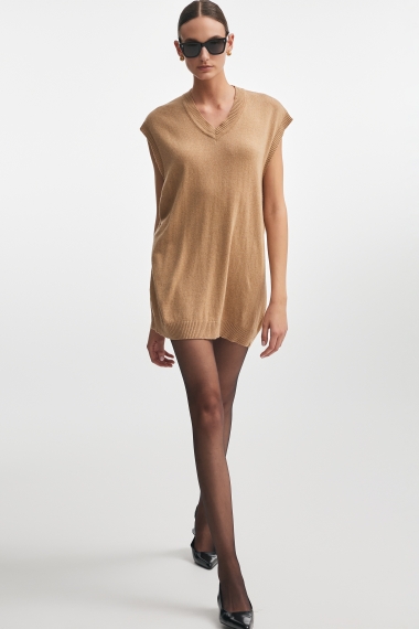 Product Image: BASICK KNITTED VEST CAMEL