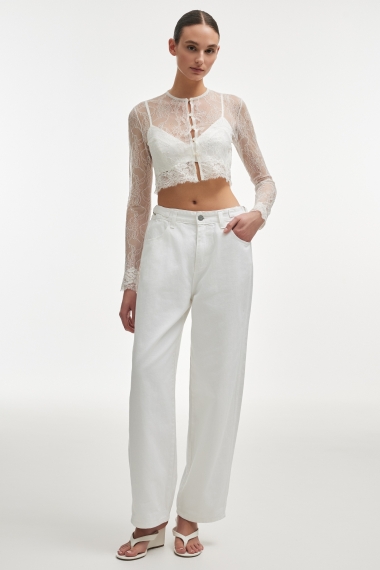 Product Image: VEIL CARDIGAN TOP WHITE