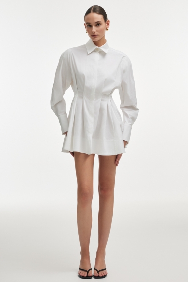 Product Image: ROSE SHIRT DRESS WHITE