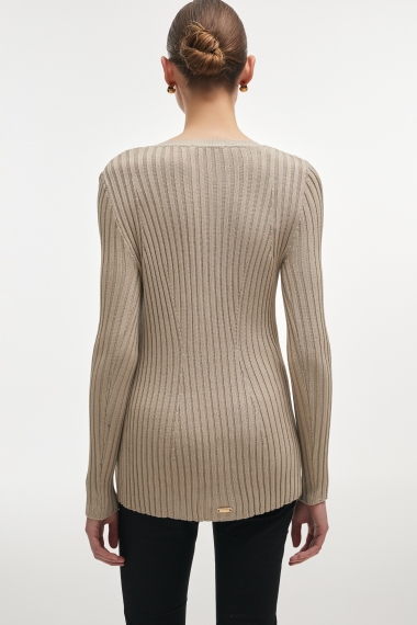 Product Image: FEMME KNITTED CARDIGAN GREIGE