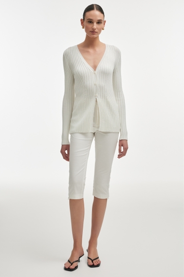 Product Image: FEMME KNITTED CARDIGAN WHITE