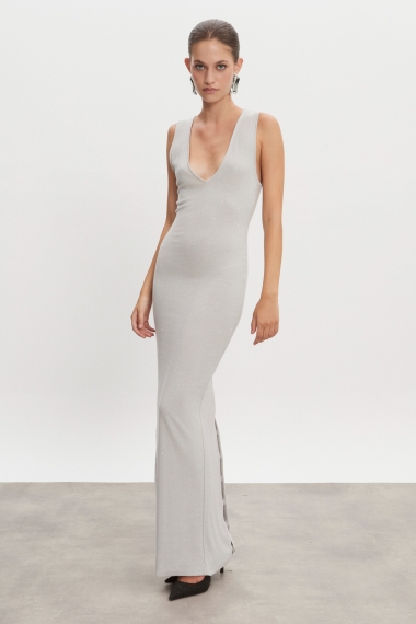 Product Image: MAGNETIC KNITTED MAXI DRESS GREY