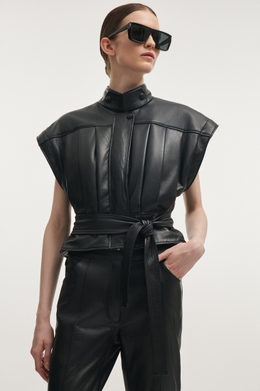 Product Image: TEMPEST LEATHER JACKET BLACK