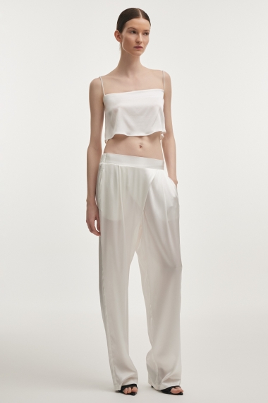 Product Image: NAIA SILK TROUSERS WHITE