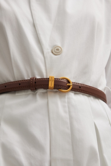 Product Image: ROCKY LEATHER BELT TERRACOTTA BROWN