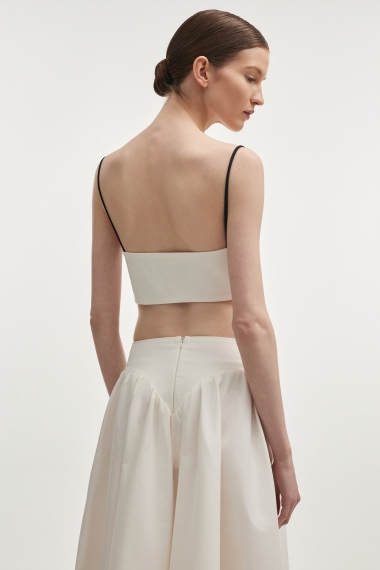 Product Image: HIBISCUS TOP WHITE/BLACK