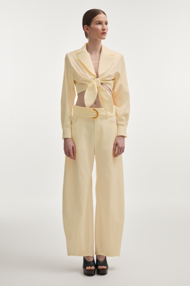 Product Image: PURE BARREL TROUSERS BUTTER YELLOW