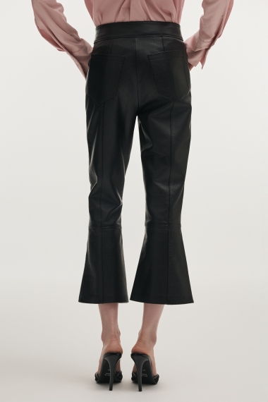 Product Image: TEMPEST LEATHER CAPRI TROUSERS BLACK