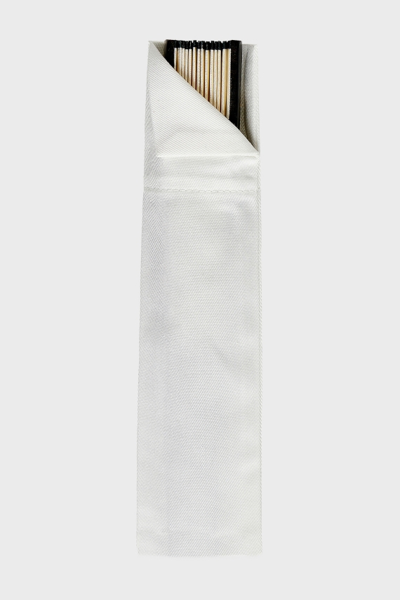 CREAM STRIPE FOLDING FAN
